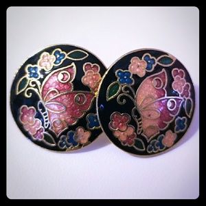 Beautiful Butterfly Flower Earrings